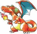 Charizard's original artwork.