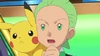 Cilan with Ash's Pikachu in BW015