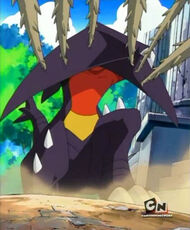 Garchomp blocks Frenzy Plant