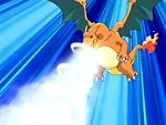 Ash Charizard using DragonBreath