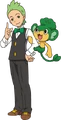 Updated art of Cilan with his Pansage