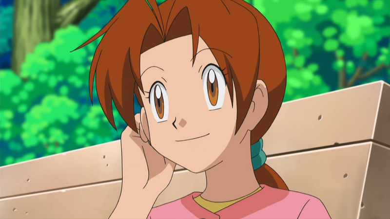 In the Pokemon anime, why is Ash's mom always with Professor Oak