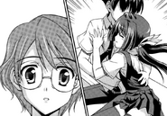 Makoto acerca peligrosamente a Roka hacia él, siendo visto por un sorprendido Yuuki.