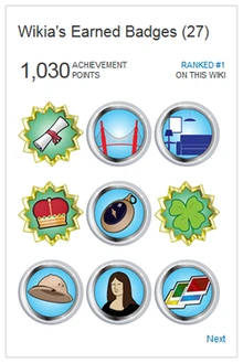 Käyttäjän saavutukset ovat nähtävissä tämän käyttäjäsivulla. Asettamalla hiiren saavutuksen päälle (klikkaamatta) kukin saa enemmän tietoa itse saavutuksesta.