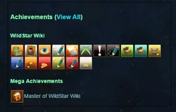 Достижения отображаются на странице вашего профиля. Мегадостижения появляются на всех вики, тогда как обычные появляются только на тех вики, где были получены.