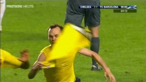 Barcelona 1-1 Chelsea - 93' Iniesta's Goal!