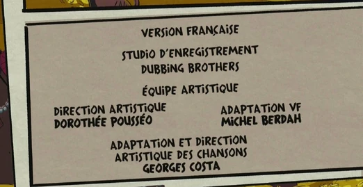 Carton de doublage de La Bande à Picsou (1/2)