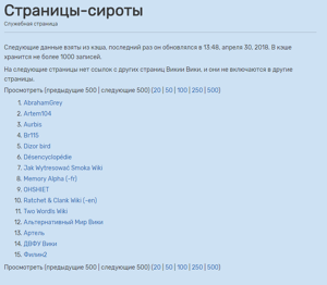 Страницы-сироты