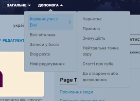 Приклад поділу правил за сферами діяльності