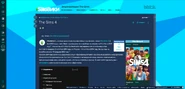 TheSimsWikiBlack.png (457 КБ) Тёмная тема вики в FandomDesktop