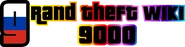 Юбилейный логотип по случаю создания 9000-й статьи; цифра основана на логотипе Grand Theft Auto: The Ballad of Gay Tony