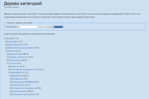 Дерево категорий