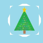 Новогодний вариант основного аватара (стилизованная по ёлку заглавная «V», украшенная тильдами-мишурой и буквами-игрушками. Аватар переворачивается после праздников)