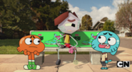 Gumball, Darwin i gość na ławce