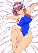 Nonsugar's Crueltear under the sheets - Swimsuit edit by hamtaro1113