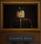 Oswald D. Davis' photo seen in the museum.