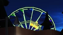 Blue's Ferris Wheel seen in the lobby of Chapter 2.