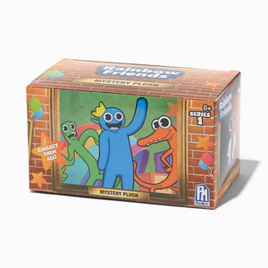 Series 1 Mystery Plush's, with Happy Blue on the back of the box