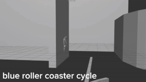 Blue's Coaster testing animation.