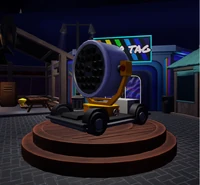 The SOS Light seen inside the Laser Tag Plaza.