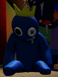 Blue sleeping at the end section before the chase in Chapter 1