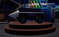 The Battering Ram seen inside the Laser Tag Plaza.