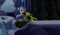 Yellow seen in his nest.