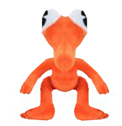 Orange Plush Rainbow Friends Cartoon Kid Character Halloween Monster  Stuffed Toy