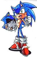 Sonic vencendo metal