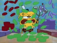 בובספוג מכין קציצות סרטן לדגי האנשובי הרעבים