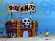 בובספוג הולך לחנות Barg'N-Mart כדי להשיג את המרית שמר קראב ביקש ("בחנות הזאת יש את כל סוגי המריות")