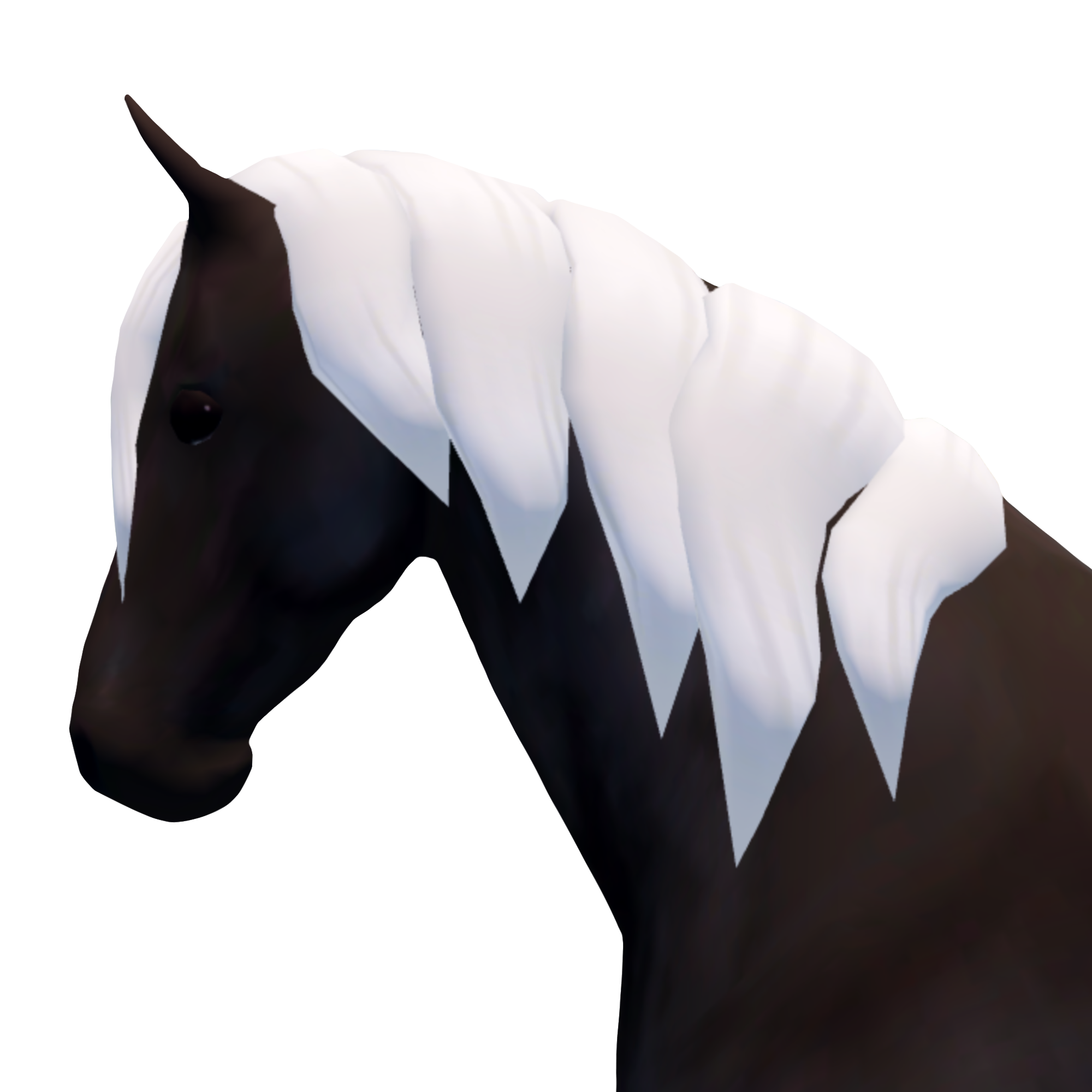 Wild horse island Roblox Friesian horse in 2023