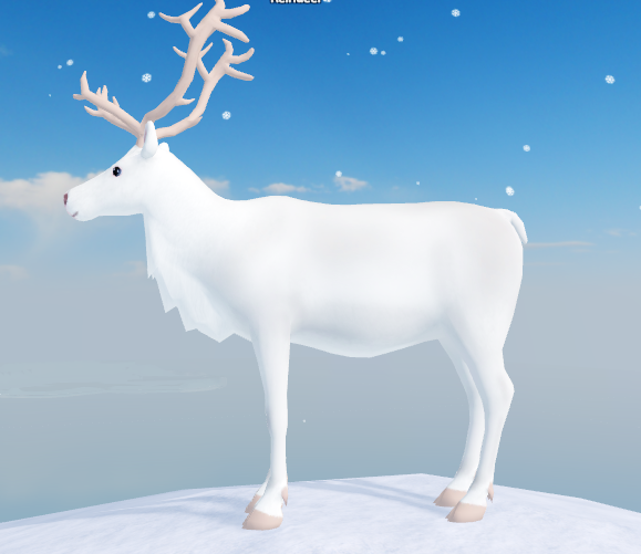 Winter Deer Horses in Winter Snow Roblox Horse World Online Video Game 