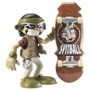 Spitball figure of The Lost Skate Spot