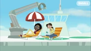 Koki and Aviva are relaxing because they are afraid to admit that they have so much work to do in the future