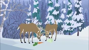 Deer eating Food.png (2.54 MB) The deers are presented with carrots and heads of lettuce.