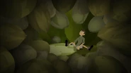 Chris is trapped inside the fig gourd.