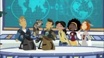 The Wild Kratts crew howl with the wolf pup Martin named Little Howler