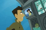 Chris staring at a much smaller Aviva
