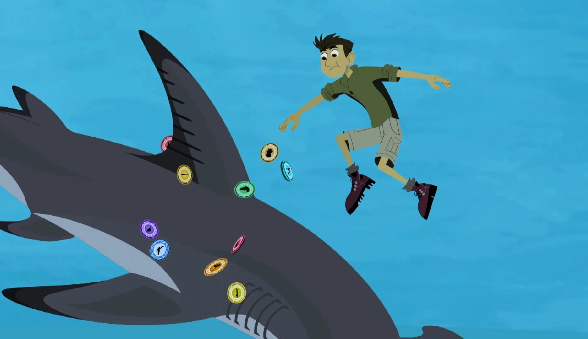 PBS Kids Wild Kratts Martin Hammerhead Creature Power Pack Shark Disc