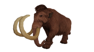 Test render of the Woolly Mammoth with brown tusks (dark variant)