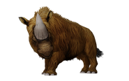 Test render of the Elasmotherium (yellow variant)