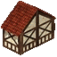 Icon Half-timbered house high slope