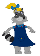 Sophie the Otter's redesign of Reena Raccoon.