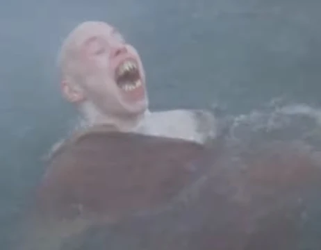 Fish Boy in mid-transformation