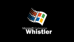 Whistler booting screen; Whistler one of the names for Windows XP while in development.