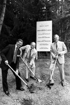 Redmond campus groundbreaking 1985