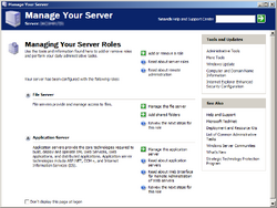 Windows Server 2003 Manage Your Server