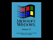 Windows 3.1 (German) logo (1992).