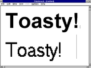 Windows 3.1 Truetype font display.